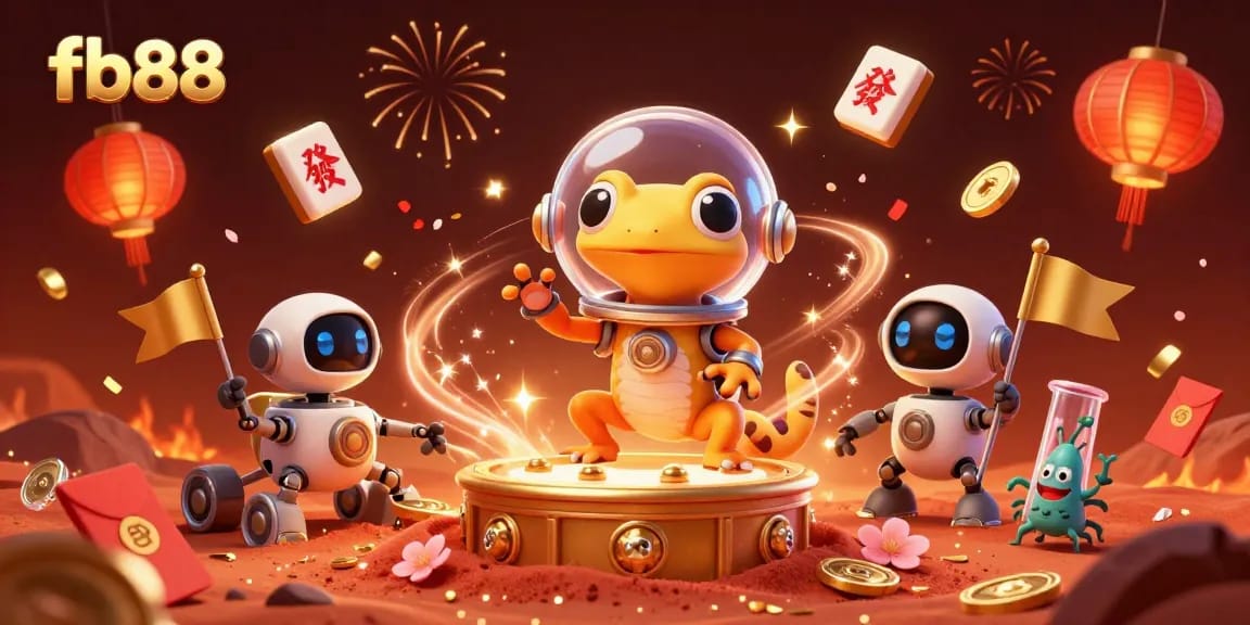 Experience exciting gambling adventures with fb88 in a vibrant cosmic casino scene.
