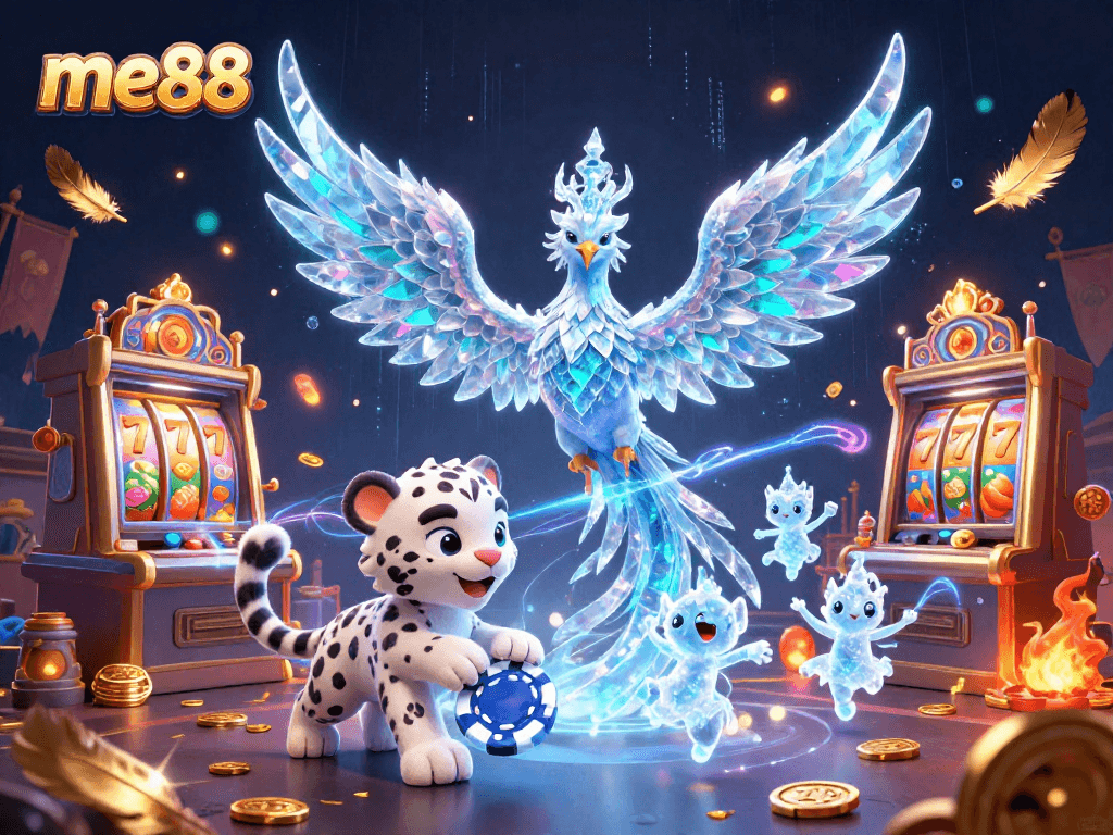 Experience thrilling wins at me88 with captivating 3D casino action featuring vibrant characters and games.