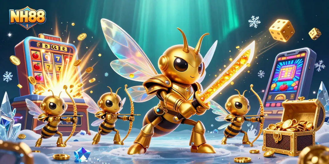 Experience NH88's thrilling gaming universe with vibrant jackpot action and lively characters.