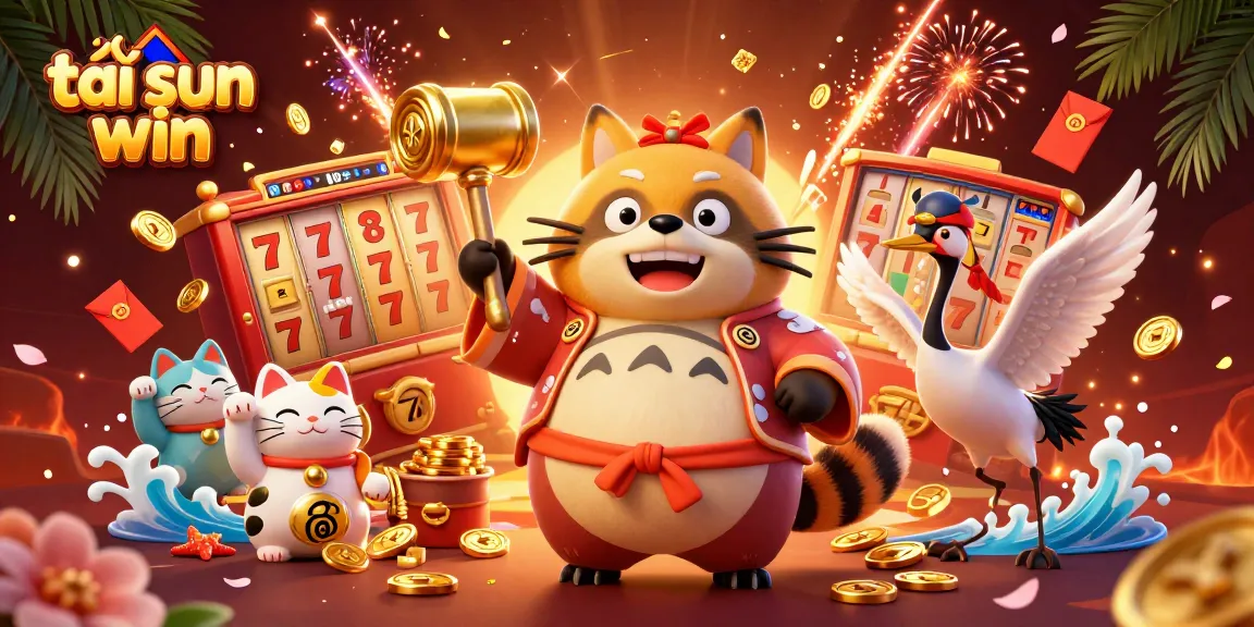 Win big with tải sun win and enjoy exciting slot reels surrounded by cheerful 3D characters.
