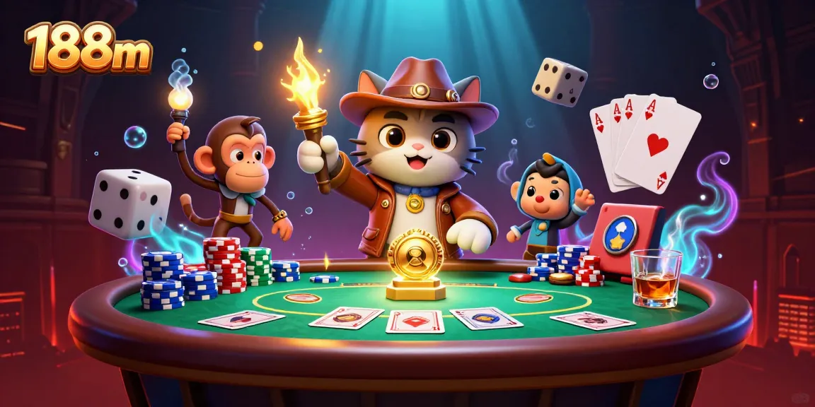 Experience thrilling gameplay at 188m with exciting poker and casino elements in a dynamic scene.
