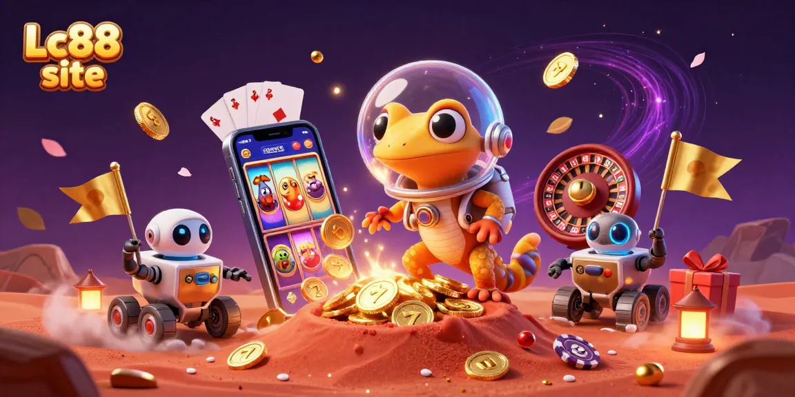 Experience the thrilling Lc88 site casino adventure with vibrant Martian characters and exciting game elements.